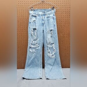 American Eagle women's Super High-Rise Baggy Wide Leg jeans